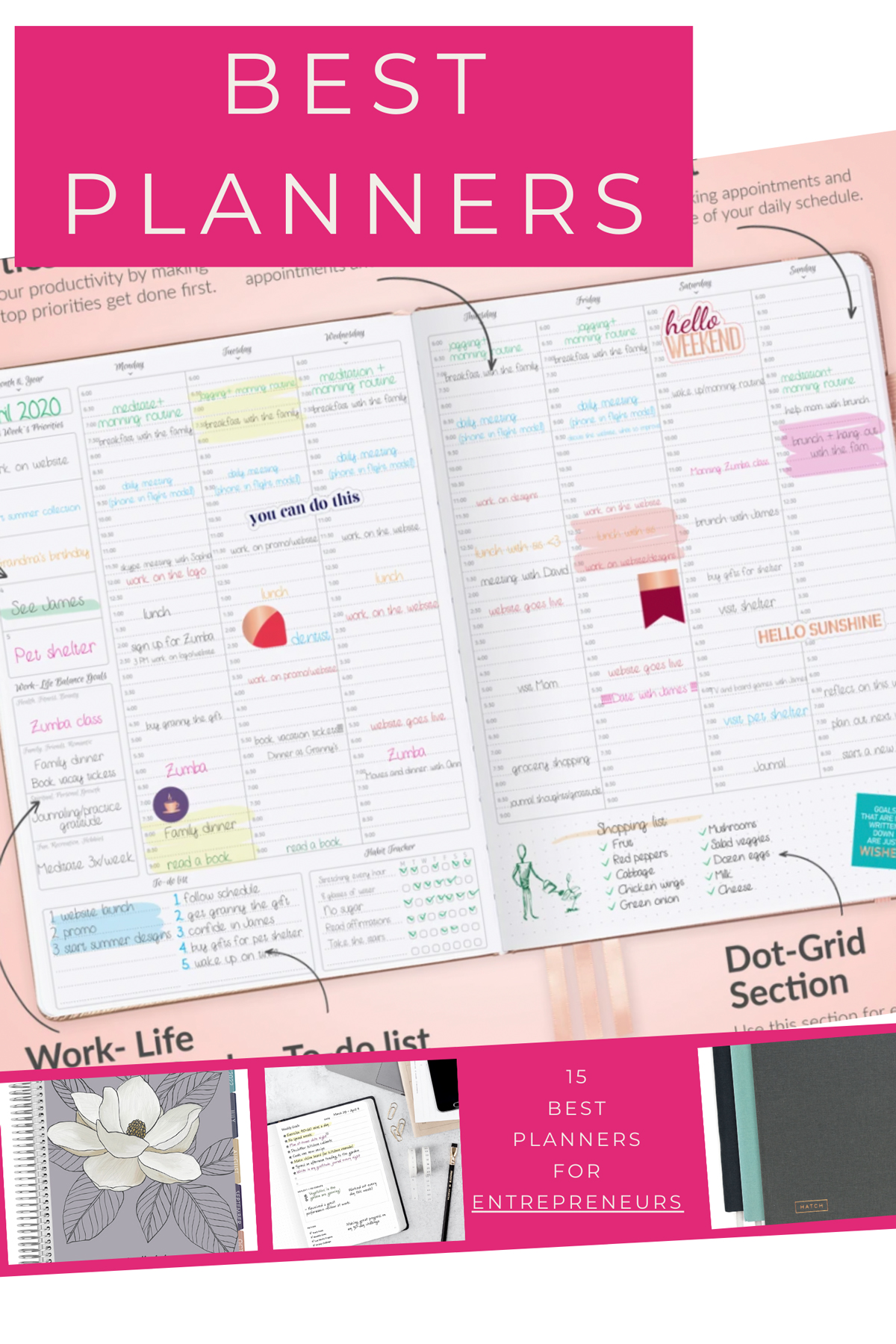 17 Best Planners For Entrepreneurs - pinkpopmedia