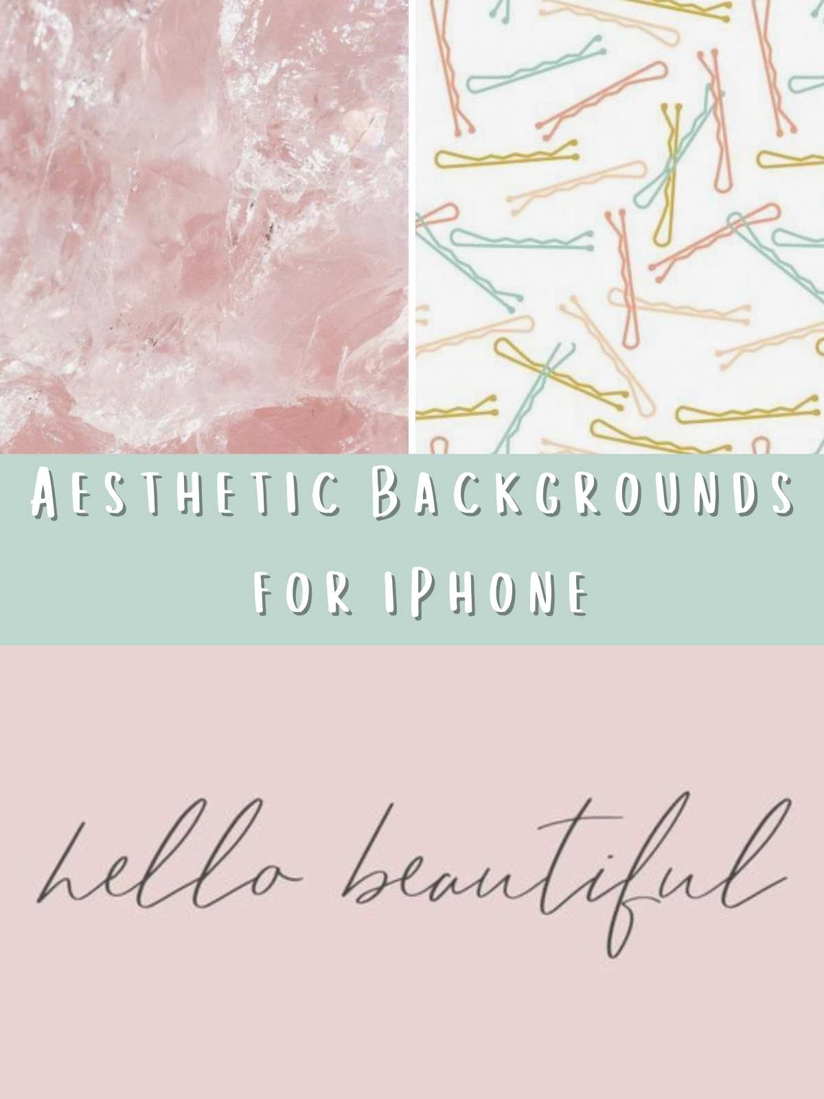 Aesthetic Backgrounds for iPhone. 3 different photo examples.