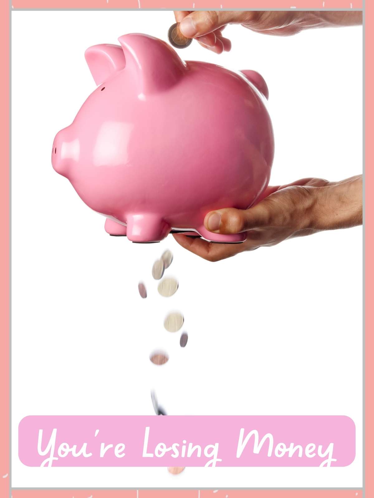 You'll love money. Photo of piggy park losing money.